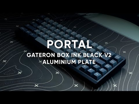 Portal by Parallel Limited with Gateron Box Ink Black V2 on Aluminium Plate - Typing Test