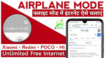 Use Internet In Flight Mode | Xiaomi, Redmi, Poco, Mi | Enable Internet In Airplane Mode