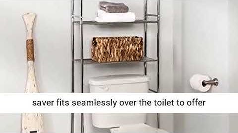 4 Tier Metal Bathroom Shelf Space Saver, Honey Can Do BTH 05281 Chrome