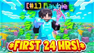 MY *INSANE* FIRST 24 HOURS ON PRISON! | Minecraft Prison | Complex Gaming [1]