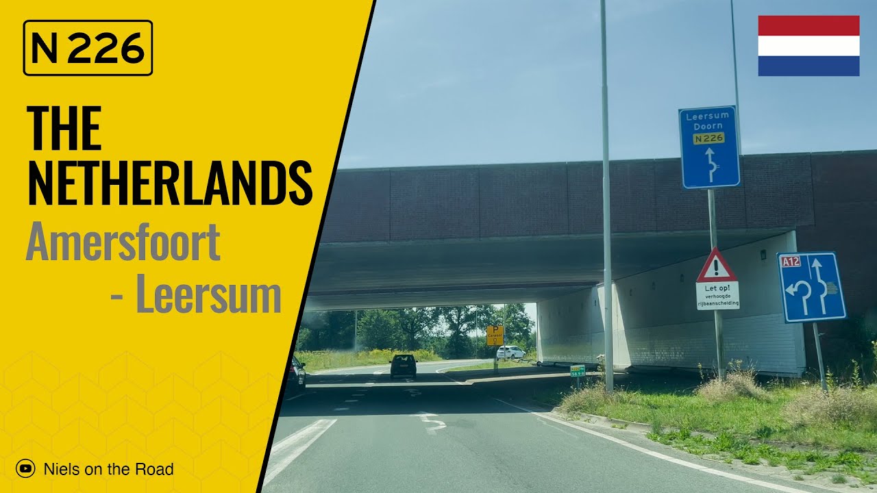 Driving in the Netherlands: Provinciale Weg N226 from Amersfoort to Leersum