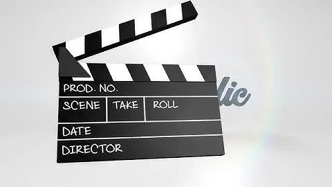 Clapperboard Logo Reveal After Effects Templates