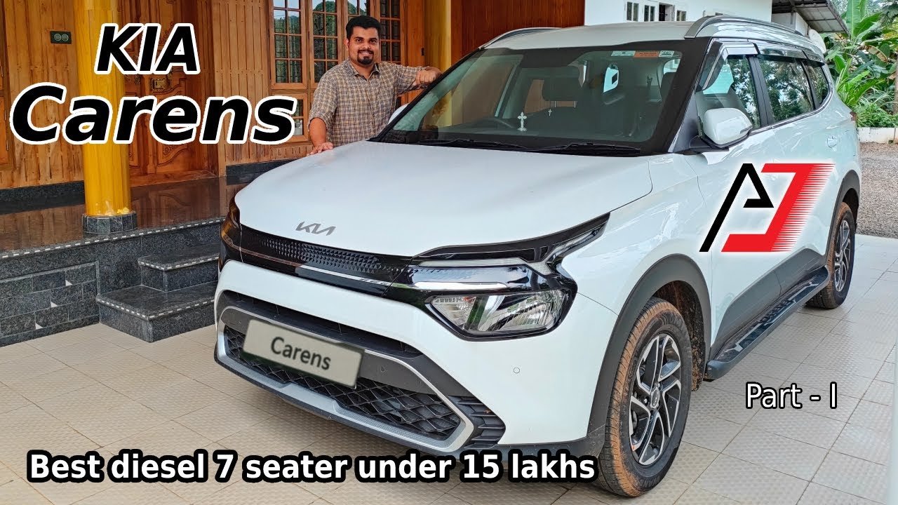 Kia Carens Prestige Plus Malayalam Review Part 1 | Best 7 seater diesel MPV  below 15 lakhs #carens