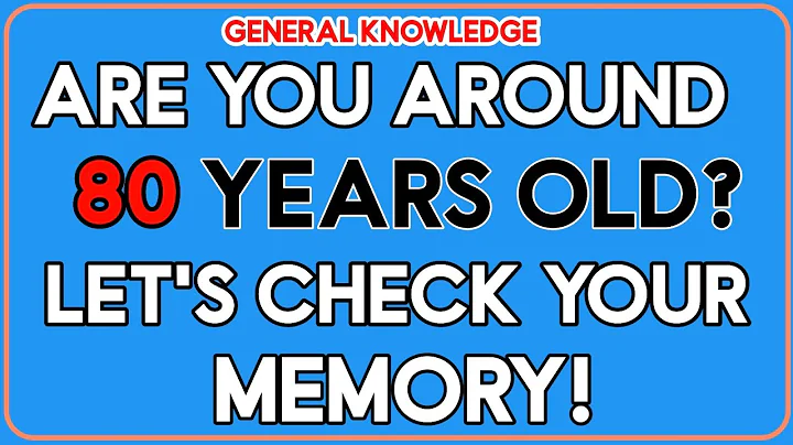 YOUR MEMORY IS AMAZINGLY IMPRESSIVE IF YOU CAN SCORE ABOVE 7! || MCQs Master 🧠