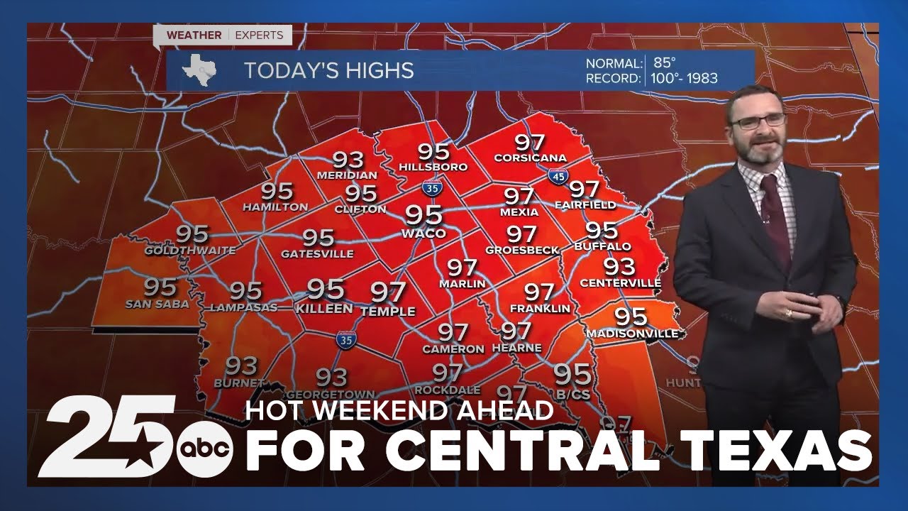 Hot Weekend Ahead for Central Texas – Fair & Rodeo Weather Forecast ...