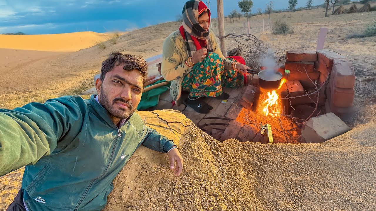 ट्रॉली भर भर रेत क्यों लाए 😨 रेगिस्तान में