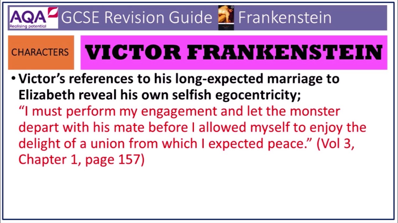 victor frankenstein analysis