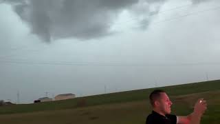 Tumbleweeds Launched Into Sky as Thunderstorm Brings Strong Gusts