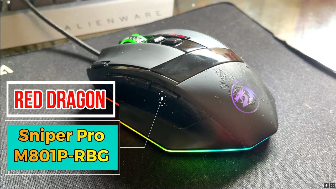 How to change the color of Red Dragon Sniper Pro M801P-RGB Mouse - YouTube