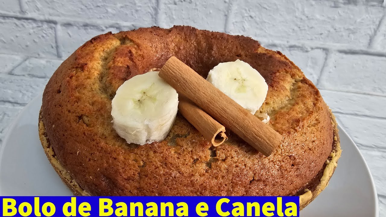Aprenda a fazer um bolo de banana com canela - Folha PE
