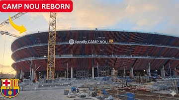 Spotify Camp Nou Construction Update –  Major Facade & Lamas Progress Revealed