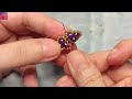 DIY D ring, making ring with pearls & seed beads