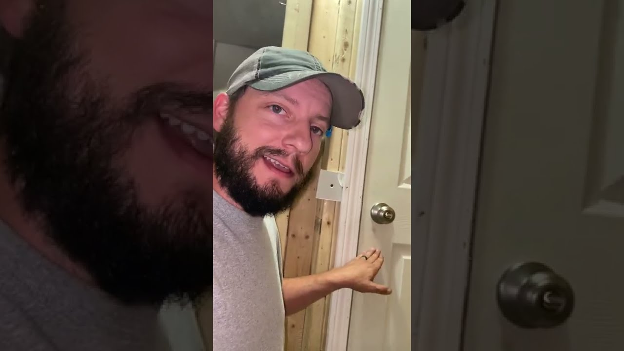 How To Fix A Rattling Door In Seconds shorts shortsvideo shortsfeed how-to-fix-a-rattling-door-the-family-handyman
