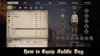How to Equip Saddle Bag | Medieval Dynasty