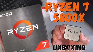 AMD Ryzen 7 5800X 5000 Series Unlocked CPU Unboxing