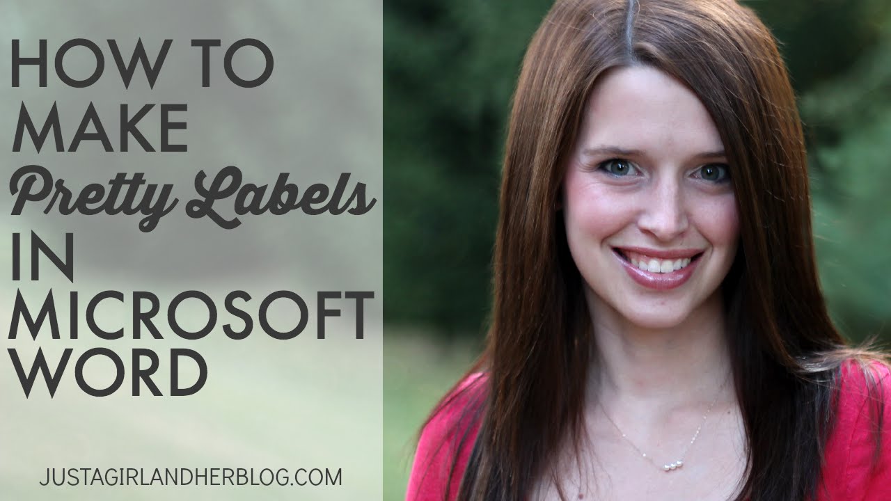 how to make labels in microsoft word