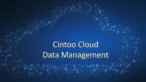 Cintoo Cloud Data Management