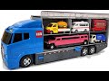トミカ☆トミカのミニカーを開封しチェックしてコンボイへ収納していこう☆