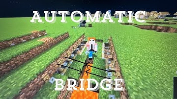 How To Make The  Automatic Redstone Trap Bridge In Minecraft 1.21+ | Tutorial | Minecraft