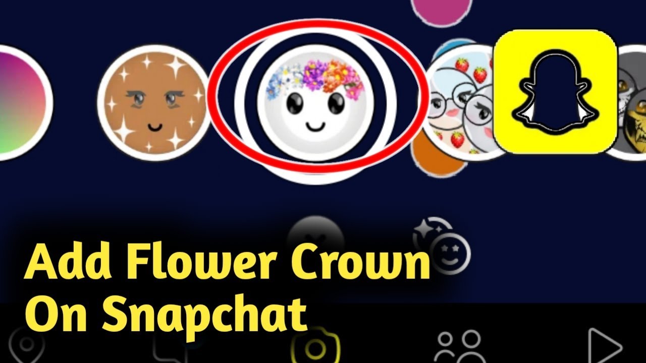 How To Add Flower Crown On Snapchat Youtube