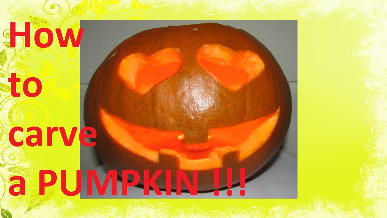 How to carve a pumpkin? Carving a pumpkin like a pro :). - YouTube