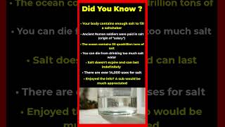 Salt Was Once Worth More Than Gold And Used As Money