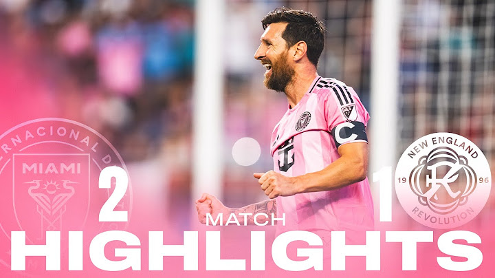 Match Highlights |   New England Revolution 1:2  Inter Miami CF | Messi with a brace again