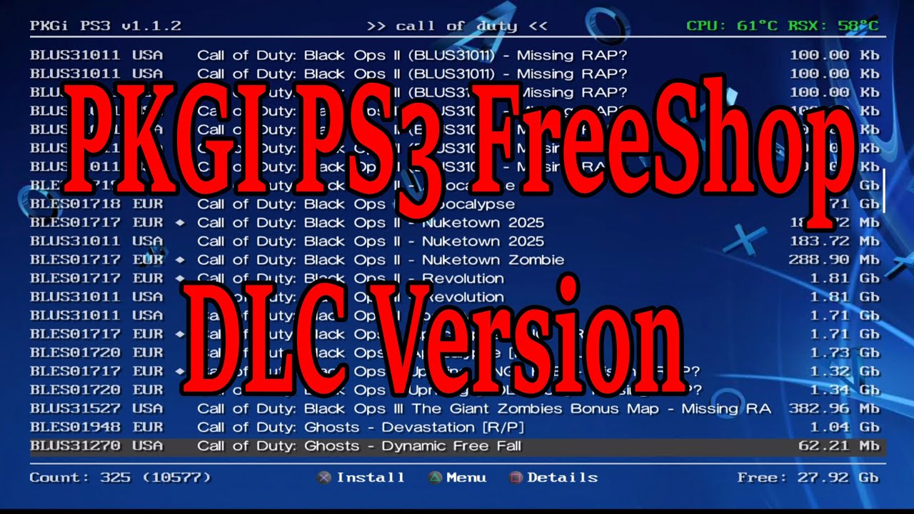 PS3 - PKGi PS3 v1.2.2 released