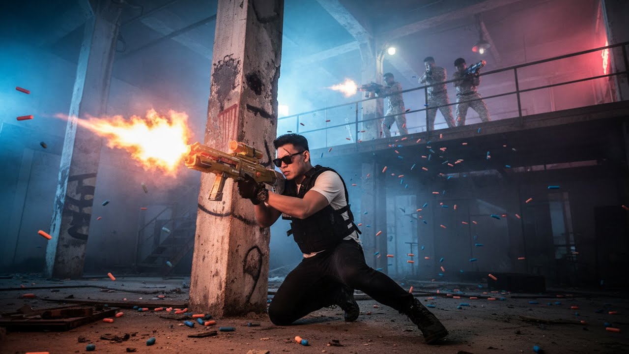 SEAL X NERF WAR : Hero SEALX Tactical Nerf Guns Showdown with Crime Lord!