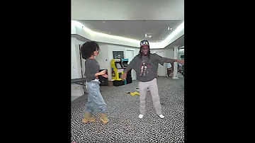 Tyla and Kai Cenat join the Tshwala Bam dance challenge.