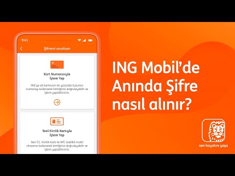 ING Mobil'de Anında Şifre nasıl alınır?