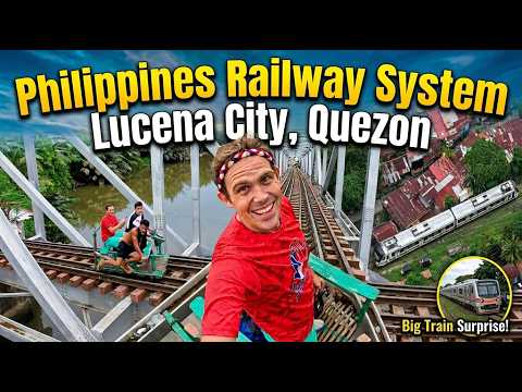 Riding Trains in the Philippines! (Surprising Discovery in Quezon)