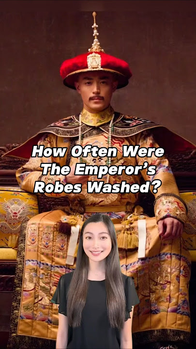 How Often Were The Emperor’s Robes Washed? 🧼 #china #chinesehistory #emperor #traditionalwear #qing
