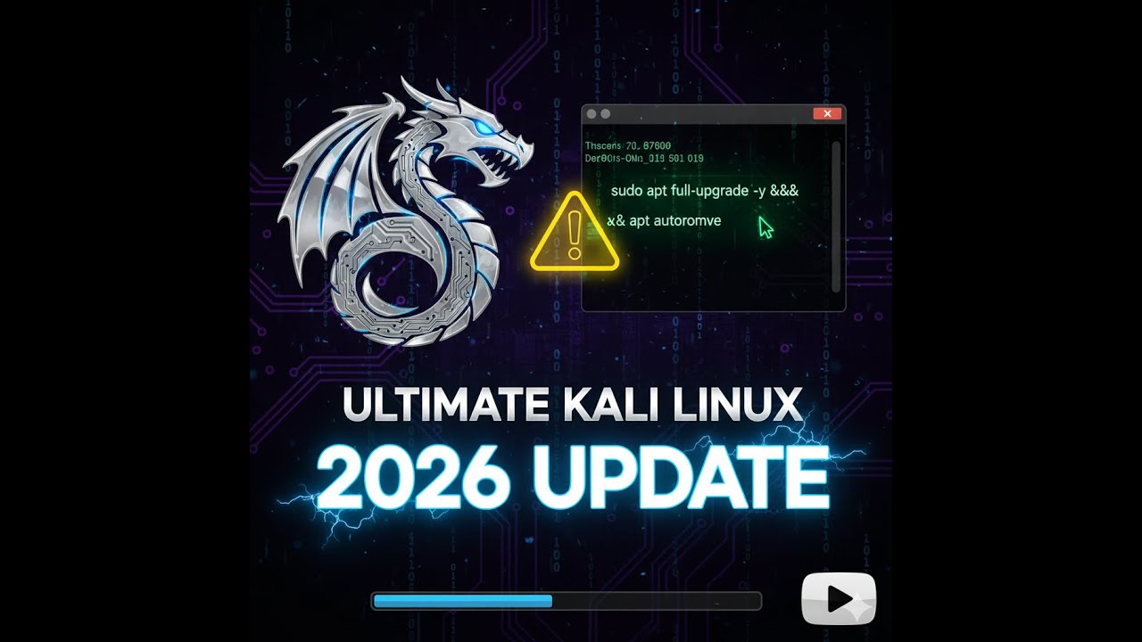 Cómo Actualizar Kali Linux 2026: Guía Completa y Rápida protégete de vulnerabilidades 🏴‍☠️