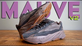 BETTER THAN THE ORIGINAL? Yeezy 700 V2 MAUVE Review & On-Foot