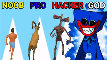NOOB vs PRO vs HACKER vs GOD in Mutant Run