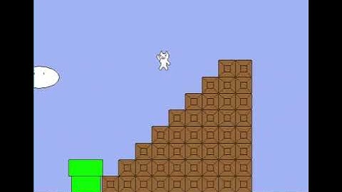 Cat mario/syobon action speedrun 1-1 (failed attempt)