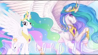 Drawing PRINCESS CELESTIA In My Style | REDESIGN|  SPEEDPAINT