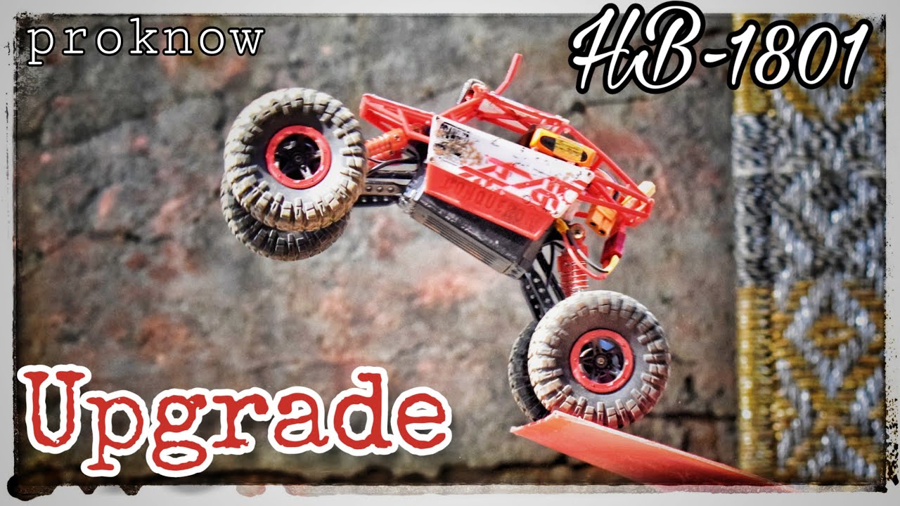 H&B Lynrc HB P1803 Rock Crawler Buggy Hors Route 4WD Voiture RC Radiocommandée 25km/h Rouge 