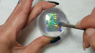 Easy Pigment Powder with Nail Vinyl on Stamper Tutorial