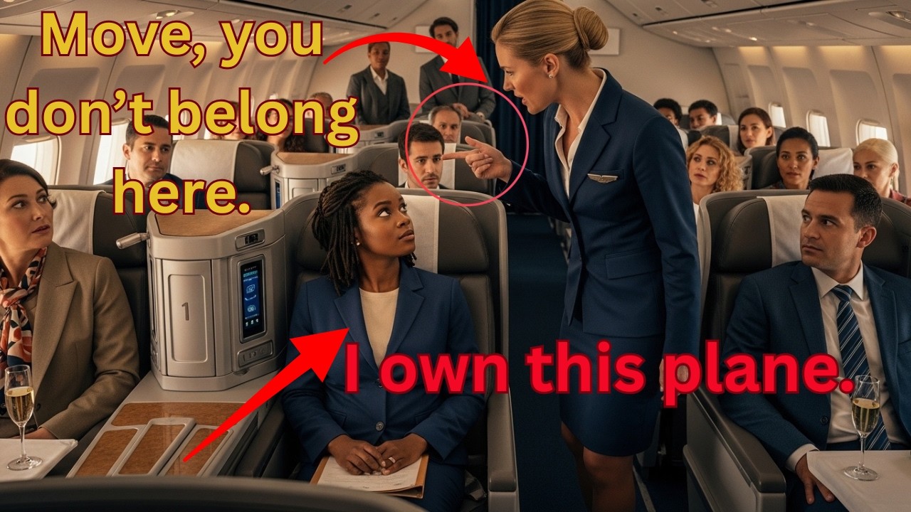 Flight Attendant Orders Woman Out of First Class… Then the Pilot Calls Her 'Boss'.