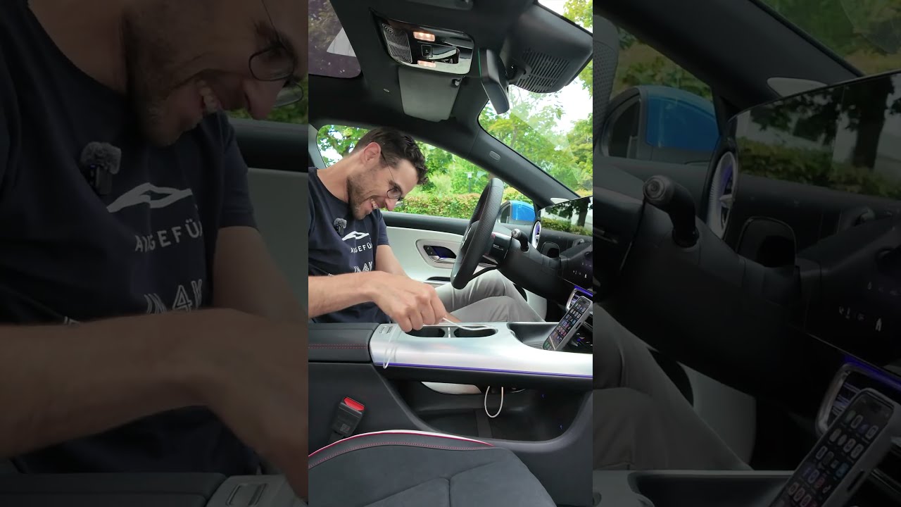  Cable Hole In The Interior Of All New Mercedes CLA
