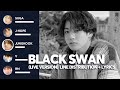 BTS - BLACK SWAN (Live Version) Line Distribution / Color Coded Lyrics