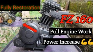 "Fully Restoration" FZ 160 || Full Engine Rebuild #restoration #rebuild #bike screenshot 5