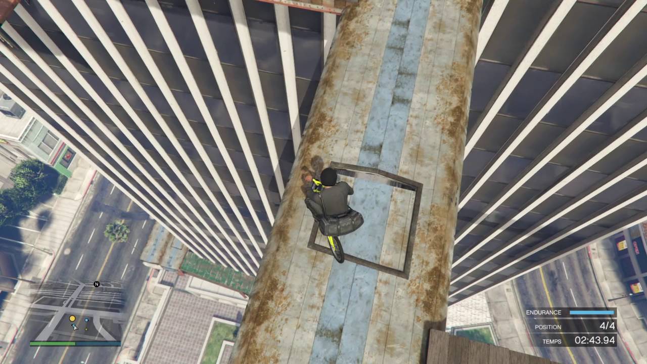 Grand Theft Auto V PS4 course BMX YouTube