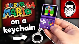 Can I Beat Super Mario 64 on the World's Smallest Handheld? | Nintendrew