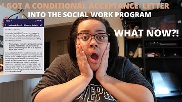 CONDITIONAL ACCEPTANCE LETTER #blacksocialworkstudent #socialworkstudent
