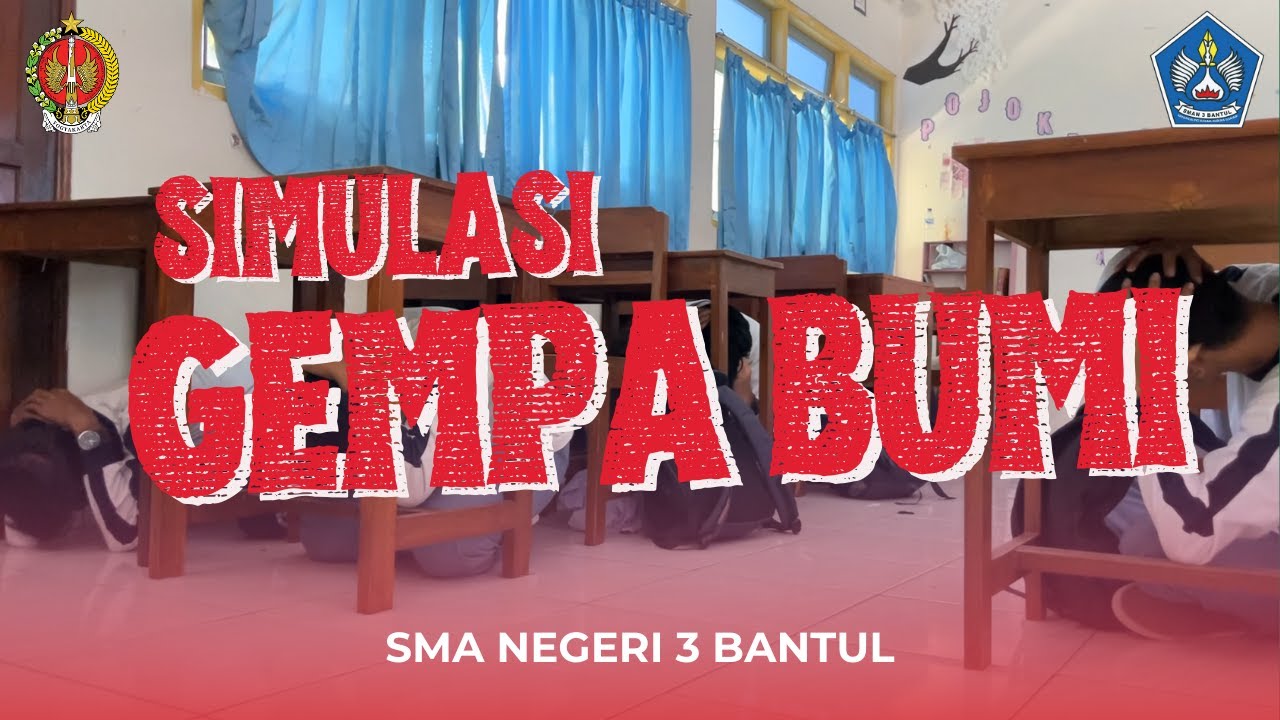 SIMULASI PENANGGULANGAN BENCANA GEMPA BUMI | SMA NEGERI 3 BANTUL | SPAB 2025