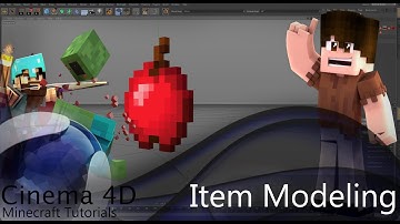 C4D Minecraft Tutorials - Item Modeling (Part 7)