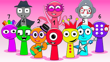 Sprunki OC Numberblocks 1 to 10 | Compilation Incredibox #sprunki #incredibox #numberblocks
